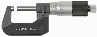 Buiten schroefmaat, groot trommel, Ø8 mm, 1mm, 0~30 mm