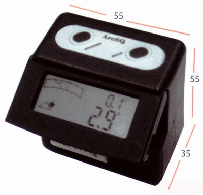 Digital clinometers 55 mm, magnetische zool, 2x90°/0.1°