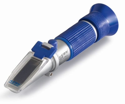 Analogue refractometer zout (NaCl) 0-28%, Brix 0-32%