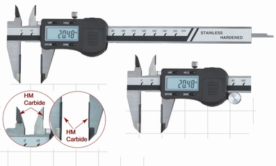 Digital caliper, 150 mm, 40 mm, 3V, rec, HM