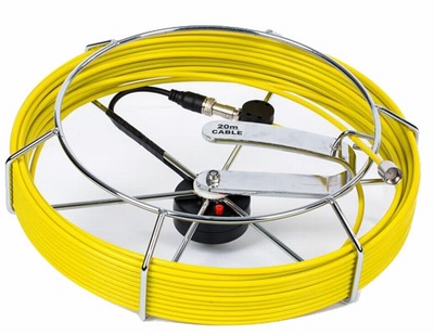 Haspel met kabel Ø 4.8 mm & meter teller, l=30 m