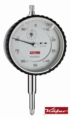 Mechanische meetklok MU 52ST, Ø58 mm, 10/1/0,01 mm, S