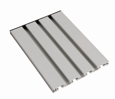 Aluminium tafel met T-groves voor Markmate, 180x210 mm