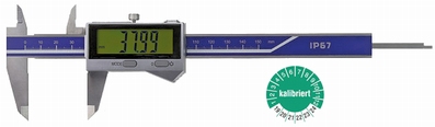Digital caliper ABS, 150/40 mm, 3V, rec, IP67