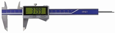 Digital caliper ABS, 200/50 mm, 3V, rec, IP67
