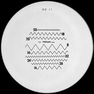 Schaal Ø 26 mm, voor meetloep 7x, zwart, n° 11