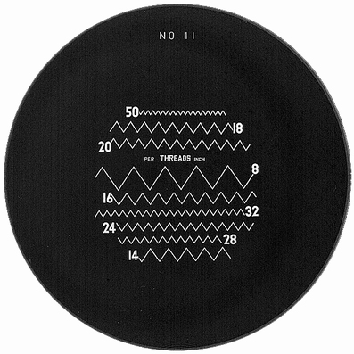 Reticule plate Ø 35 mm, for magnifier 10x, white, n° 11