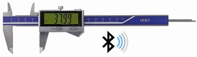 Digital caliper ABS, 300/60 mm, 3V, rec, IP67, BT