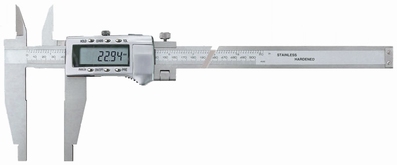 Pied à coulisse digital, 500 mm, 150+45 mm, 3V, data