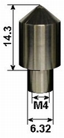 Indruklichaam Rockwell diamant, INDENTEC