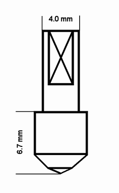 Pénétrateur Micro Vickers diamant, SHIMADZU M