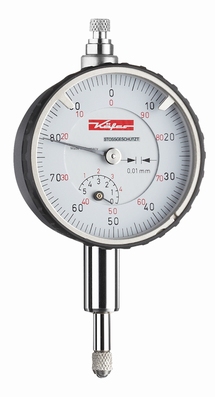 Mechanical dial gauge KM4/5S-100, 5/1/0.01 mm, Ø40 mm