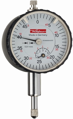 Mechanical dial gauge KM4/5XS, 5/0.5/0.01 mm, Ø40 mm