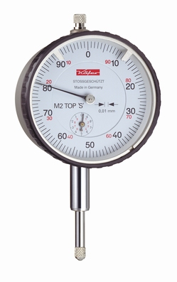 Mechanical dial gauge M2TOP-S,10/1/0.01 mm, Ø58 mm