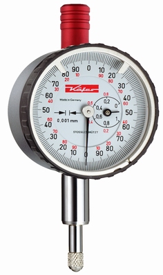Mechanical dial gauge KM1000S, 1/0.2/0.001 mm, Ø40 mm