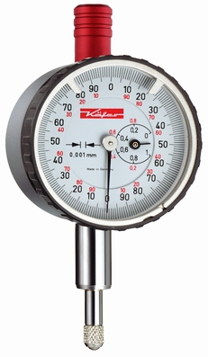 Mechanical dial gauge KM1000T, 1/0.2/0.001 mm, Ø40 mm