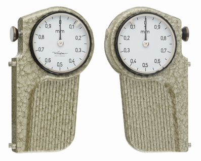 Saw setting dial gauges, 2/0.1 mm,flat Ø10 mm