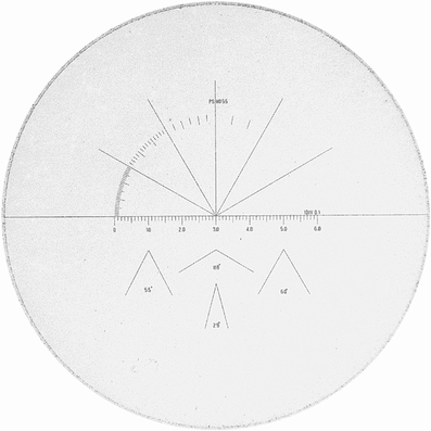 Special interchangeable ocular for microscope 20x