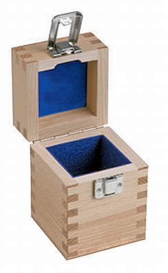 Lined wooden box for weight E1/E2/F1, 10kg