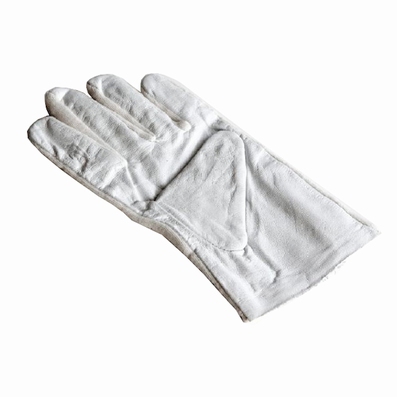 Handschoen, leer/katoan, 1 paar