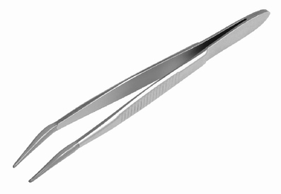 Stainless steel forcep for weights F2~M3 (1mg~200g), 100 mm