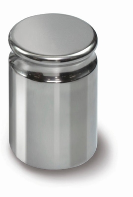 Weight E2, compact cylindrical stainless steel,1 kg ± 1,5 mg