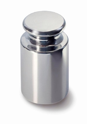 Knop cylindrical weight E2, stainless steel, 1 kg ± 1,5 mg