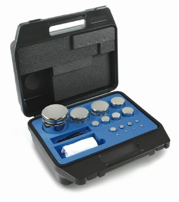 Set compact weight E2, inox, plastic case, 1g~100g