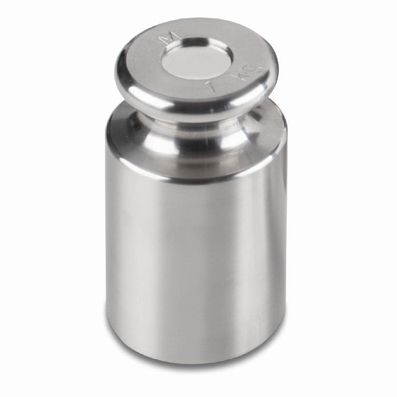 Cylindrical weight M2, turned stainless steel, 1 g ± 3 mg