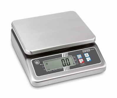 Balance de table inox FOB-LM, 3 kg/1 g, 215×215 mm (M)