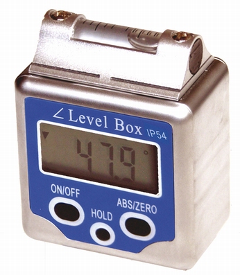 Digital clinometers with magnet & spirit level, 4x90°/0.1°