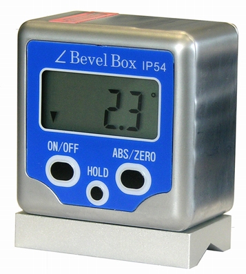Digitale hellingsmeter, magnet & V long, 4x90°/0.1°