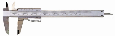 Vernier caliper eco, 150 mm, 40/17 mm, 1/50, rec