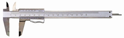 Vernier caliper eco, 200 mm, 50/17 mm, 1/50, rec