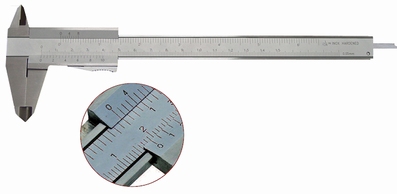 Vernier caliper Top, 150 mm, 40/17 mm, 1/20, rec