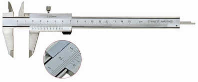 Vernier caliper PF, 300 mm, 60/17 mm, 1/20, rec
