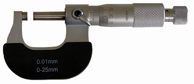 Outside micrometer,  Ø6.5 mm, 0.5mm, 0~25 mm