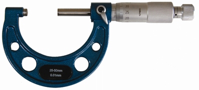 Outside micrometer,  Ø6.5 mm, 0.5mm, 0~25 mm