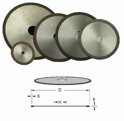 1 disque diamant liant métallique XDLM, Ø76x12.7x0.20 mm