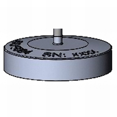 Insert Ø50,5/204 g voor ISO 5084/1±0,01 kPa