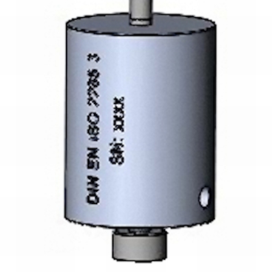 Insert Ø10,0/192,2 g/24±2,4 kPa pour DIN EN ISO 2286-3