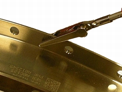 1x veerklem met 1 meter kabel