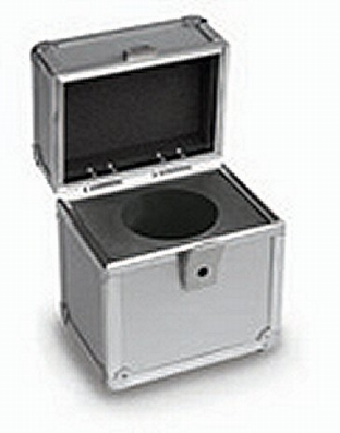Gewatteerde aluminium koffer voor individueel gewicht 2 kg