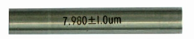 Single pin gauge, steel, l=50 mm, ± 0,001 mm