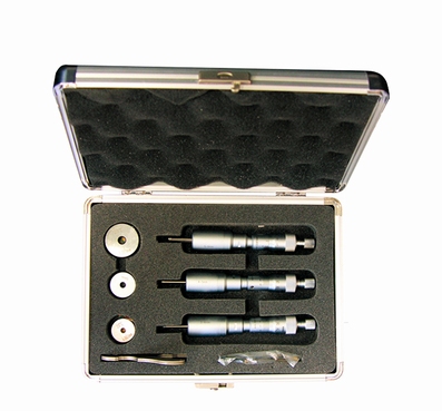 Set two-point internal micrometer, 3.0~6.0 mm, 0,001 mm