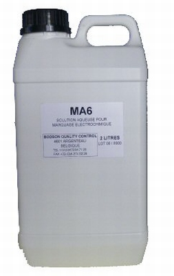 Bottle of 5 liters electrolyte MA6 for inox/alu