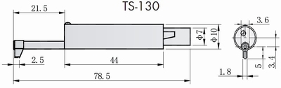 Taster diepte groeve 3 mm