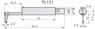 Taster diepte groeve 10 mm