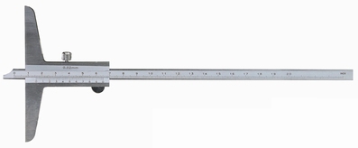 Depth vernier caliper, 500 mm, 150 mm, 1/50