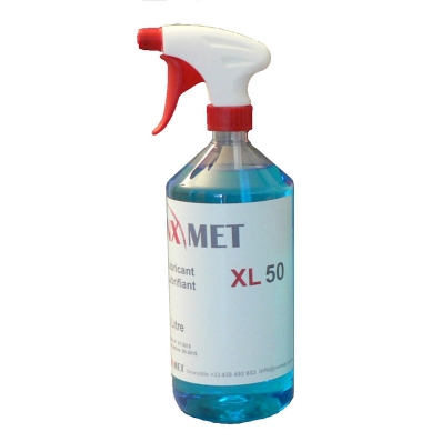 Flacon 1 litre lubrifiant XL50 base alcool - bleu